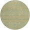Homeroots 8' Wheat And Sage Round Striped Washable Indoor Outdoor Area Rug 615676 - alternate 7