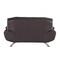 Homeroots 64in Brown And Silver Faux Leather Loveseat 329464 - alternate 9