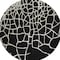 Homeroots 8' Black And Beige Round Abstract Washable Indoor Outdoor Area Rug 601106 - alternate 8