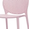 Homeroots Set Of Four Pink Heavy Duty Plastic Juvenile Chairs, 4PK 554665 - alternate 6