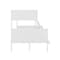 Flash Furniture Dallas Bunk Bed Twin Over Full, Convertible Slatted Solid Wood Bunk Bed Frame w/Ladder, White MG-0900-31-TFB-WH-GG - alternate 9