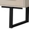 Homeroots 60" Taupe and Black Wood and Metal Sled Computer Desk With Three Drawers 489919 - alternate 5