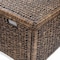 Happimess Anada 30in Hand-Woven Wicker Weave Storage Trunk, Brown Wash HPM9005B - alternate 9