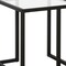 Homeroots 22" Black And Clear Glass And Steel Square End Table 543847 - alternate 6
