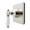 Kingston Brass Single-Handle Six-Way Diverter Valve with Square Trim Kit, Polished Nickel KS4046BPL - alternate 1