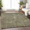Homeroots 5' X 8' Taupe And Gray Damask Washable Indoor Outdoor Area Rug 603336 - alternate 7