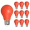 Bulbrite 25W Equivalent Ceramic Red Color A19 Weatherproof Outdoor E26 Medium Base FloodLED Light Bulb, 10PK 862312 - alternate 1