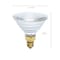 Satco 125 Watt PAR38 Incandescent Clear Heat Medium Base Weatherproof 120 Volt S4798 - alternate 3