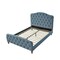 Homeroots Light Blue Solid Wood Queen Tufted Upholstered Velvet Bed 544895 - alternate 7