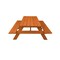 Homeroots 94" Red Solid Wood Outdoor Picnic Table 525001 - alternate 2