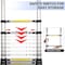 Wrightmaster 26.2 ft. Portable Aluminum Extension Ladder with Hook and Mobility Wheels, 330 lbs. Capacity ZoroX004WRJE7X - alternate 7