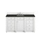 James Martin Vanities Bristol 60" Single Vanity, Bright White, w/ 3 CM Phantome Eclos Top 157-V60S-BW-3PHT - alternate 1