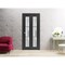 Sartodoors Sliding Closet Bi-fold Doors Planum 2122 Black Solid Core Modern Interior PLANUM2122BF-BLK-64 x 80 (2* 32x80) - alternate 5