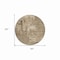Homeroots 8' Brown And Beige Round Abstract Washable Indoor Outdoor Area Rug 609210 - alternate 7