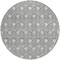 Homeroots 8' Gray And Light Gray Round Geometric Washable Indoor Outdoor Area Rug 596035 - alternate 7