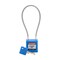 Brady Velocity 8in Compact Cable Lockout Padlocks Nylon 4in Shackle Clearance KD BL CPPL-BLU-200CB-KD - alternate 1