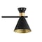 Jonathan Y Elroy 30.5" 3-Light Iron Retro Contemporary LED Track Light , Black/Gold JYL9905A - alternate 6