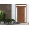 Vdomdoors Front Exterior Prehung Metal-Plastic Door, Manux 8111 Walnut, 2 Side and Top Sidelite Transom, Offi MANUX8111EXD-WLN-W12+36+12xH80+14-LH - alternate 1