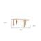 Homeroots 91" Light Brown Wood Oval Dining Table 604024 - alternate 14