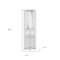 Homeroots 75" White Wood Corner Bar Cabinet With Three Shelves 568268 - alternate 5
