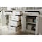 James Martin Vanities Bristol 72'' D Vanity, Bright White w/ Jasmine Pearl Silestone Top w/FreePower Wireless Charger 157-V72-BW-FEJP - alternate 6