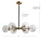 Jonathan Y Caleb 6-Light 28" Brass Cluster Pendant, Black/Brass Gold JYL9015A - alternate 8