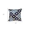 Homeroots 18" Beige and Blue Diamond Cotton Throw Pillow With Embroidery 529266 - alternate 6