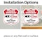 Signmission Private Driveway Shield Sign Under 24 Ho, 6 inch X 6 inch, Vinyl Decal, 2PK SHI-D-2PACK-6-437 - alternate 3
