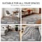 World Rug Gallery Marble Swirl Shag Area Rug 2 ft x 3 ft Blue WR131BLUE2X3 - alternate 10