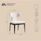 Manhattan Comfort Eloria Wood Chenille Side Chair in Cream - Set of 2 DC1622-1 - alternate 8