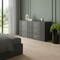 Homeroots 63" Dark Grey Solid And Manufactured Wood Six Drawer Dresser 490825 - alternate 4
