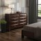 Homeroots 41" Espresso Wood Finish Dresser With 8 Drawers 376976 - alternate 4