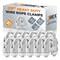 Jrex Safety Galvanized Steel Wire Rope Cable Clip Clamp - 1/8" U-Bolt Style, 12PK GCC18-JR-12PK - alternate 1