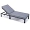 Leisuremod Chelsea Modern Outdoor Chaise Lounge Chair With Blue Cushions CLBL-77BU - alternate 8