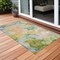 Homeroots 3' X 5' Blue Abstract Washable Non Skid Indoor Outdoor Area Rug 559481 - alternate 1