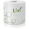 Livi VPG Bath Tissue - 2 Ply - 400 Sheets/Roll - Leaf Emboss Pattern - White - Fiber - 96 Rolls Per, 96PK 21722 - alternate 1