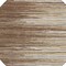 Homeroots 8' Brown Beige And Ivory Round Striped Washable Indoor Outdoor Area Rug 597231 - alternate 7