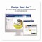 Avery Sure Feed Glossy Labels, 3" dia, White, 80PK 22891 - alternate 6