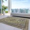 Homeroots 8' X 10' Artichoke Green And Denim Blue Medallion Washable Indoor Outdoor Area Rug 616043 - alternate 7