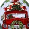 Homeroots Puppy and Red Truck Christmas Wreath Hand Painted Mouth Blown Glass Ornament 477530 - alternate 4