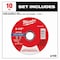 Milwaukee Tool Cut-Off Wheel, 7/8" Sz, 4 1/2" dia., PK10 49-94-0101 - alternate 7