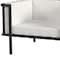 Homeroots 33" Black Metal Outdoor Arm Chair with Off White Cushion 527084 - alternate 5