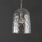 Jonathan Y Matilda 10" 1-Light Industrial Designer Iron/Dimple Glass Dome LED Pendant, Nickel/Clear JYL7595A - alternate 8