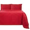 Homeroots Burgundy King Cotton Blend Thread Count Washable Duvet Cover Set 528472 - alternate 1