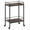 Homeroots Brown and Black Steel Rolling Bar Cart 530448 - alternate 7
