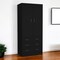 Homeroots 71" Black Two Door Three Drawer Combo Dresser 552275 - alternate 13