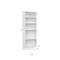 Homeroots 71" White Wood Adjustable Five Tier Bookcase 355727 - alternate 5