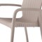 Homeroots Set of Four 24" Taupe Faux Rattan Heavy Duty Plastic Outdoor Stacking Arm Chairs 565190 - alternate 6