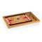 Picnic Time Family Of Brands NCAA NC State Wolfpack Basketball Court Icon Glass Top Cutting Board & Knife Set 910-00-505-425-0 - alternate 2