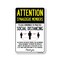 Signmission PSA Synagogue Members Practice Social Distancing 14in X 10in Wall Graphic, OS-NS-RD-1014-25386 OS-NS-RD-1014-25386 - alternate 1